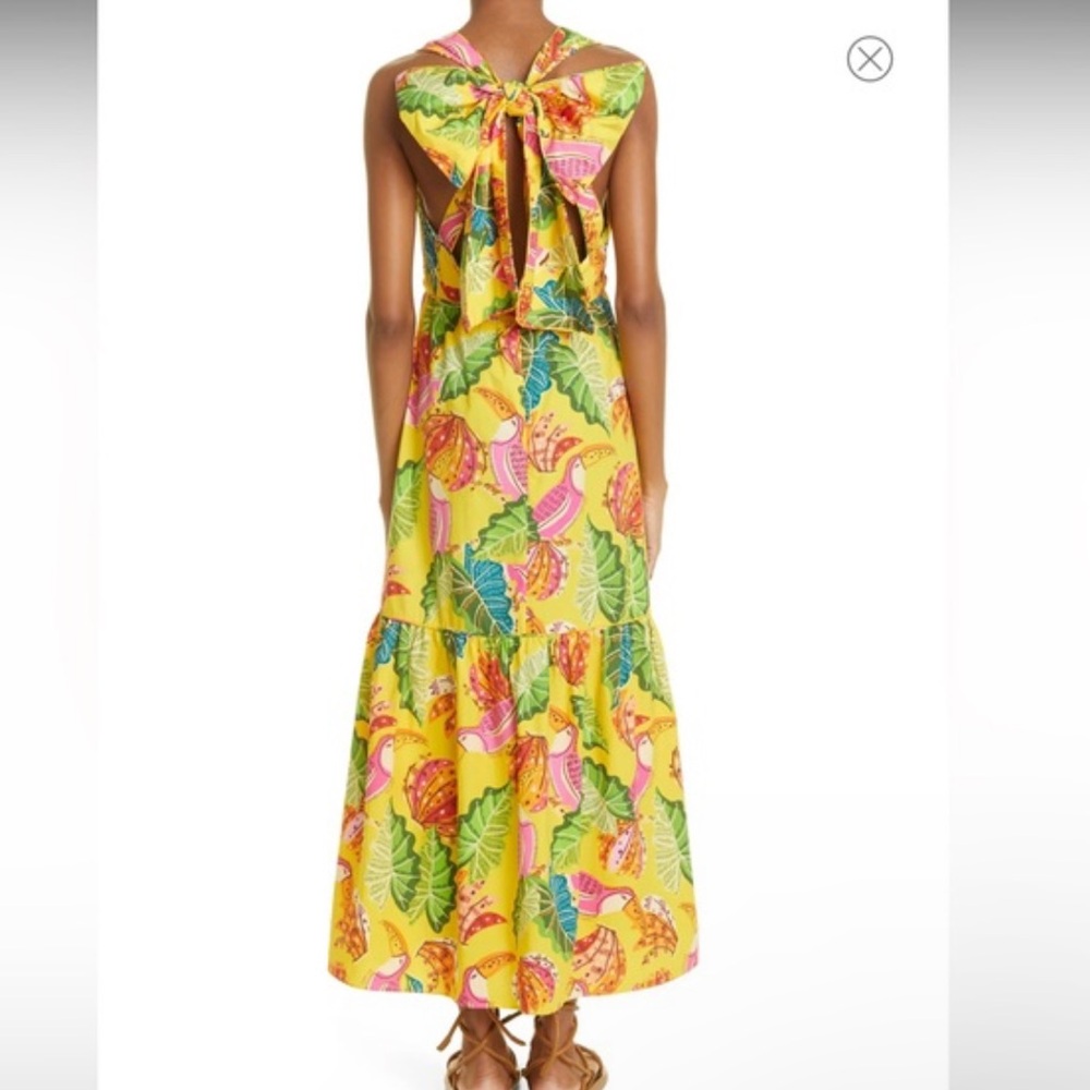 Farm Rio Yellow Beaks & Bananas Maxi Dress - Picture 2 of 7